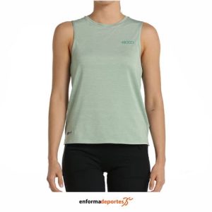 CAMISETA MUJER +8000 ALMEN | VERDE TEJ.BICOLOR