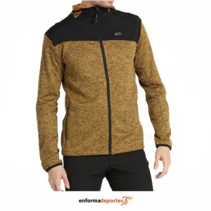 SUDADERA HOMBRE +8000 CROMOS | OCRE TEJ BICOLOR (OXIDO)