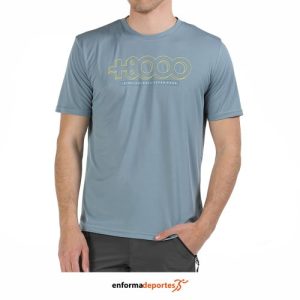 CAMISETA HOMBRE +8000 DIDIO 22V | GRIS AZULADO
