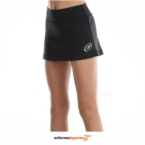 FALDA MUJER BULLPADEL LIGUA | NEGRO - Imagen 2