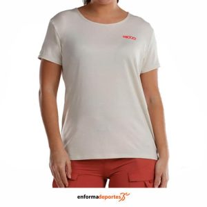 CAMISETA MUJER +8000 NABLA | BEIGE TEJ.BICOLOR