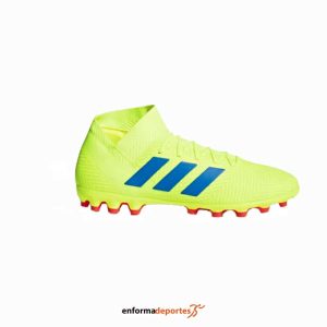 Bota Futbol Hombre Adidas Nemeziz 18.3 Ag | SYELLO/FOOBLU/ACTRED