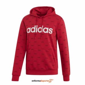 SUDADERA HOMBRE ADIDAS FAV CORE LINEAR GRAPHIC | ACTMAR/BLACK