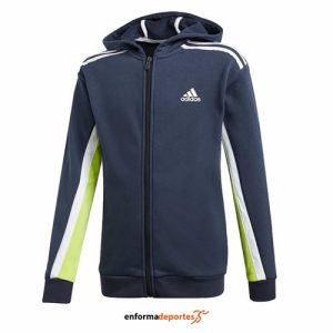 SUDADERA JUNIOR ADIDAS BOLD FULL ZIP | LEGINK/SESOSL/WHITE (No disponible)