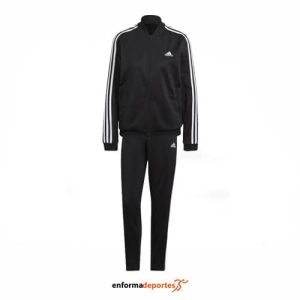 CHANDAL MUJER ADIDAS 3S TR TS | BLACK/WHITE