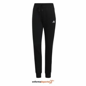 PANTALON MUJER ADIDAS 3S FT C PT | BLACK/WHITE