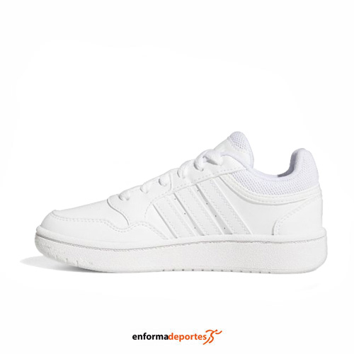 ZAPATILLA JUNIOR ADIDAS HOOPS 3.0 | FTWWHT/FTWWHT/FTWWHT - Imagen 2