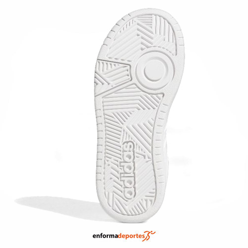 ZAPATILLA JUNIOR ADIDAS HOOPS 3.0 | FTWWHT/FTWWHT/FTWWHT - Imagen 3