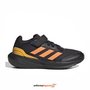 ZAPATILLA JUNIOR ADIDAS RUNFALCON 3.0 EL K | CBLACK/SCRORA/SOGOLD