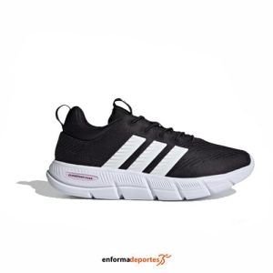 Zapatilla Mujer Adidas Cloudfoam Flex – Elastic Laces | CBLACK/ZEROMT/ALMPNK