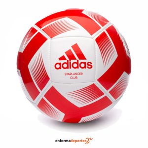 BALON FUTBOL ADIDAS STARLANCER CLB | WHITE/RED