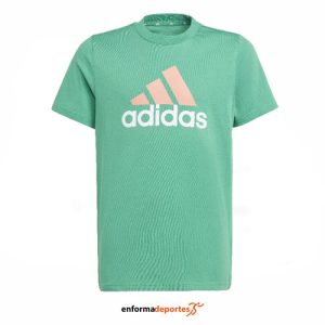 CAMISETA JUNIOR ADIDAS U BL 2 TEE | SECOGR/SECOFU/WHITE