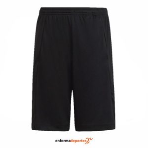 PANTALON CORTO JUNIOR ADIDAS U TR-ES LOGO | BLACK/CORFUS