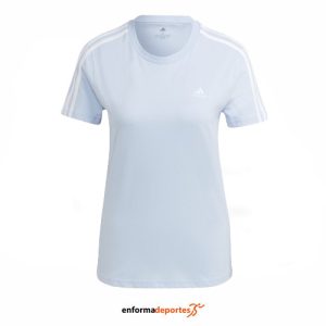 CAMISETA MUJER ADIDAS 3S T | BLUDAW/WHITE
