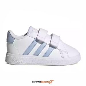 ZAPATILLA INFANTIL ADIDAS GRAND COURT 2.0 CF I | FTWWHT/BLUDAW/CLPINK