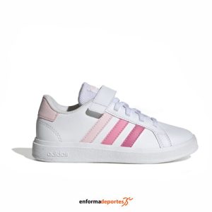 ZAPATILLA JUNIOR ADIDAS GRAND COURT 2.0 EL K | CLPINK/BLIPNK/PNKFUS