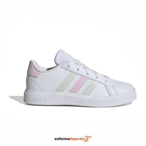 ZAPATILLA JUNIOR ADIDAS GRAND COURT 2.0 K | FTWWHT/CRYJAD/CLPINK