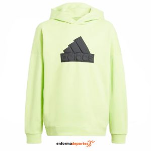 SUDADERA JUNIOR ADIDAS U FI LOGO HD | PULLIM/BLACK