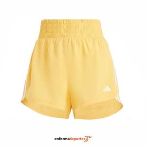 PANTALON CORTO MUJER ADIDAS PACER WOVEN HIGH | SEMSPA/WHITE