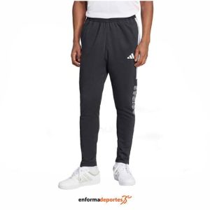 Pantalón Hombre Adidas Tiro Fleece | BLACK/WHITE