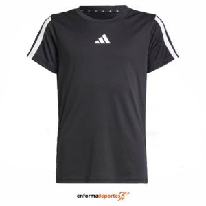 CAMISETA JUNIOR ADIDAS JG TR-ES 3S TEE | BLACK/WHITE