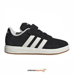 Zapatilla junior Adidas Grand Court 00S EL C | CBLACK/OWHITE/GUM10
