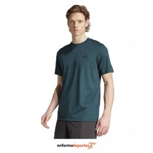 Camiseta Hombre Adidas Training Essentials Base | AURIVY/BLACK