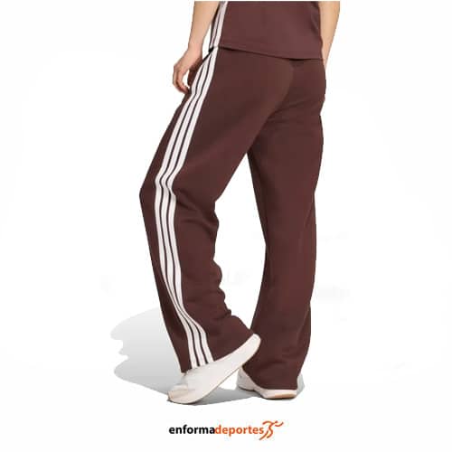Pantalón mujer Adidas 3 Stripes Fleece Oh | SHABRN/WHITE - Imagen 2
