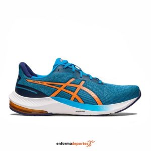 ZAPATILLA HOMBRE ASICS GEL-PULSE 14 | ISLAND BLUE/SUN PEACH