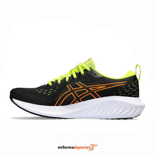 ZAPATILLA HOMBRE ASICS GEL-EXCITE 10 | BLACK/BRIGHT ORANGE - Imagen 2