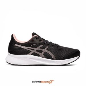 ZAPATILLA MUJER ASICS PATRIOT 13 | BLACK/FROSTED ROSE