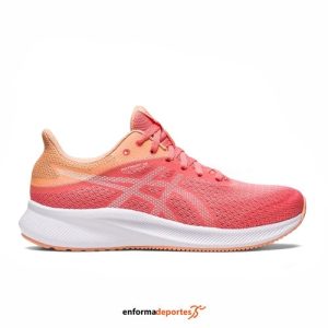 ZAPATILLA MUJER ASICS PATRIOT 13 | PAPAYA/WHITE