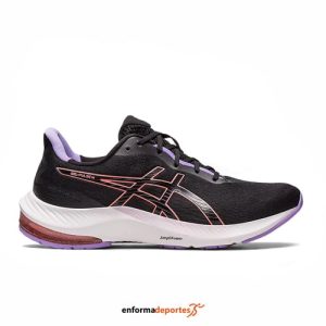 ZAPATILLA MUJER ASICS GEL-PULSE 14 | BLACK/PAPAYA