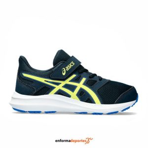 ZAPATILLA JUNIOR ASICS JOLT 4 PS | FRENCH BLUE/GLOW YELLOW