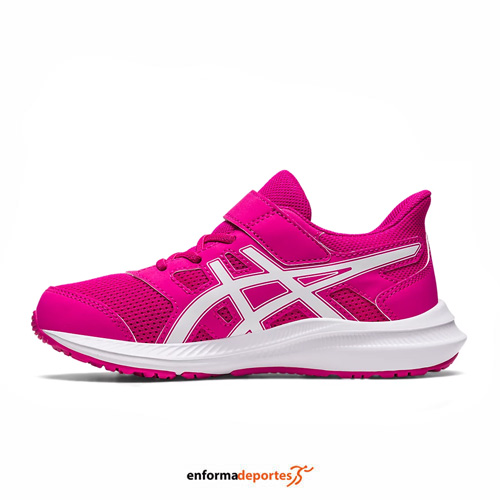 ZAPATILLA JUNIOR ASICS JOLT 4 PS | PINK RAVE/WHITE - Imagen 2