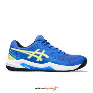 ZAPATILLA HOMBRE ASICS GEL-DEDICATE 8 PADEL | ILLUSION BLUE/GLOW YELLOW