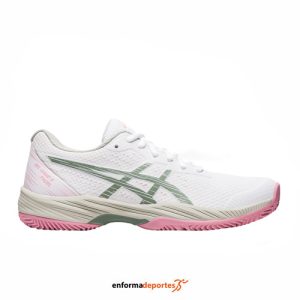 ZAPATILLA MUJER ASICS GEL-GAME 9 PADEL | WHITE/SLATE GREY
