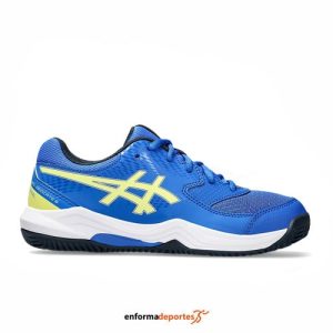 ZAPATILLA JUNIOR ASICS GEL-DEDICATE 8 PADEL GS | ILLUSION BLUE/GLOW YELLOW