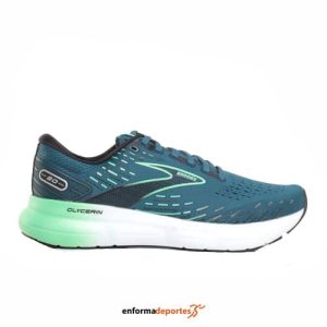 ZAPATILLA HOMBRE BROOKS GLYCERIN 20 | MOROCCAN BLUE/BLACK/SPRIN