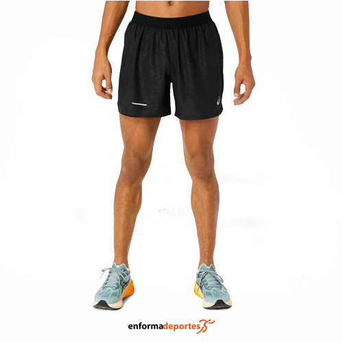 PANTALON CORTO HOMBRE ASICS LITE-SHOW 2-N-1 5IN | PERFORMANCE BLACK/PERFORM - Imagen 2