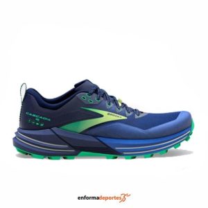 ZAPATILLA HOMBRE BROOKS CASCADIA 16 | BLUE/SURF THE WEB/GREEN