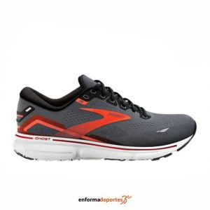 ZAPATILLA HOMBRE BROOKS GHOST 15 | EBONY/BLACK/SPICY ORANGE
