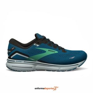 ZAPATILLA HOMBRE BROOKS GHOST 15 | MOROCCAN BLUE/BLACK/SPRIN
