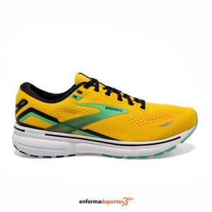 ZAPATILLA HOMBRE BROOKS GHOST 15 | LEMON CHROME/BLACK/SEDONA