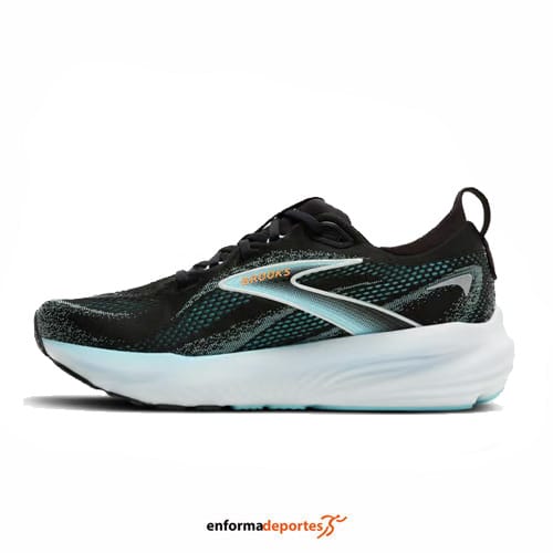 Zapatilla hombre Brooks Glycerin 22 | BLACK/ATOMIZER/BLAZING OR - Imagen 2