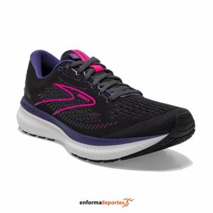 ZAPATILLA MUJER BROOKS GLYCERIN 19 | BLACK/EBONY/PINK