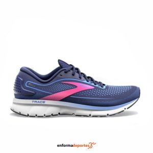 ZAPATILLA MUJER BROOKS TRACE 2 | PEACOAT/BLUE/PINK