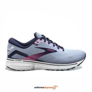 ZAPATILLA MUJER BROOKS GHOST 15 | KENTUCKY BLUE/PEACOAT/PIN