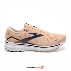 ZAPATILLA MUJER BROOKS GHOST 15 | APRICOT/ESTATE BLUE/WHITE