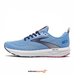 ZAPATILLA MUJER BROOKS REVEL 6 | MARINA/LILAC ROSE/PINK LA